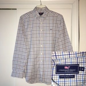 Vineyard Vines Whale Flannel Shirt - Size Medium